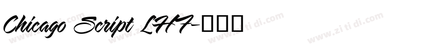 Chicago Script LHF字体转换